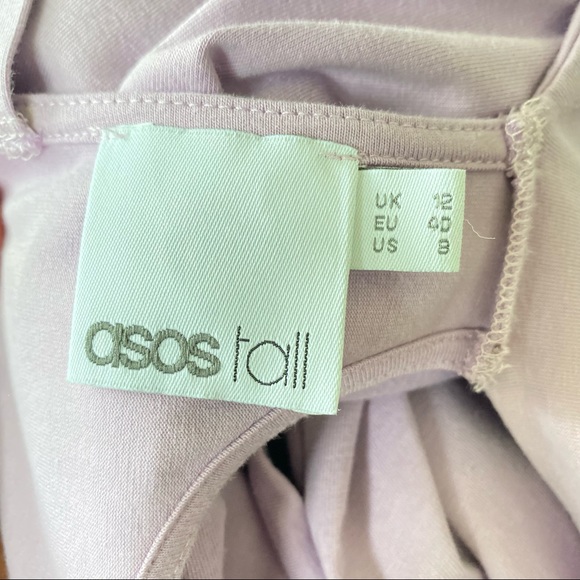 ASOS Bodycon Lilac Purple open Back Dress Size 8 - Picture 8 of 13